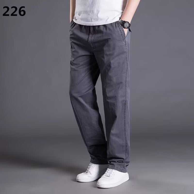 😎👖Nove muške široke pamučne hlače većih veličina, ekstra velike cargo hlače, ravne nogavice, ležerna odjeća za van
