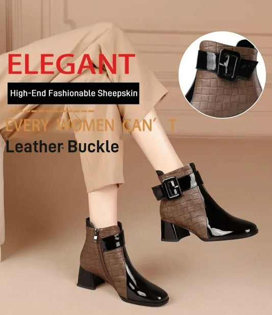 🔥【35-40】2024 nowe buty ze skóry bydlęcej importowane z Australii 3798716