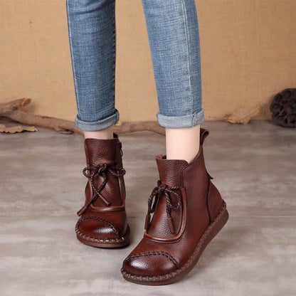 【35-40】👢2024 Wczesne jesienne damskie buty retro z miękkiej skóry 3741383