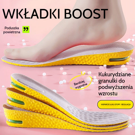 💥【Kup jeden, drugi gratis】2 pary za jedyne 99 zł 👟Wygodne wkładki do butów z poduszką powietrzną i efektem podwyższenia 📈