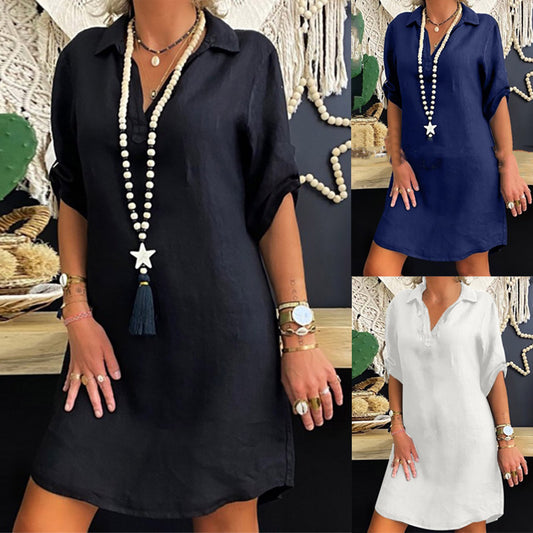 [Za pobraniem] Nowa, wiosenna i letnia modna odzież damska z dekoltem w kształcie litery V_3612042