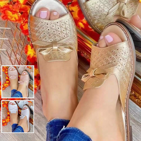 🔥50% zniżki👡【Rozmiary 35-43】Wygodne i oddychające nowe sandały na wiosnę z kokardą