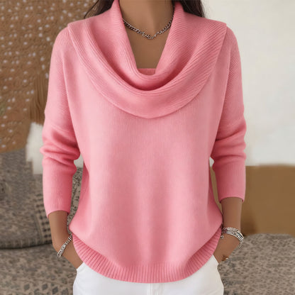 🔥【S–3XL】Nova jednobojna pletena ženska bluza za jesen i zimu – mekana i udobna