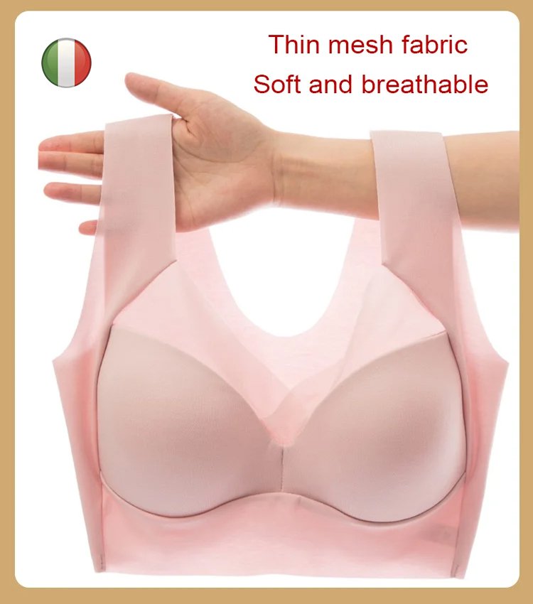 [Wyprzedaż] [L-3XL] Jednoczęściowy damski biustonosz z cienkiego lateksu, wygodny i przewiewny
