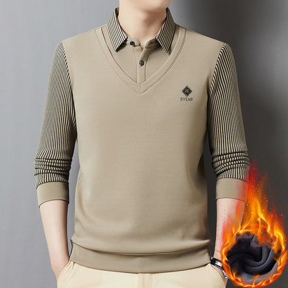 🔥【M-4XL】 Męski dwuczęściowy, ciepły top z kaszmiru premium typu all-in-one dla mężczyzn