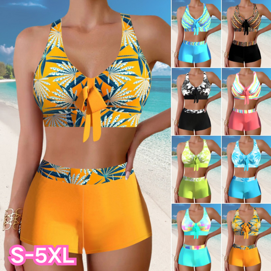 🎁【50% zniżki na jedną sztukę】👙🌴Kostium kąpielowy w nowym stylu z nadrukiem--3707229