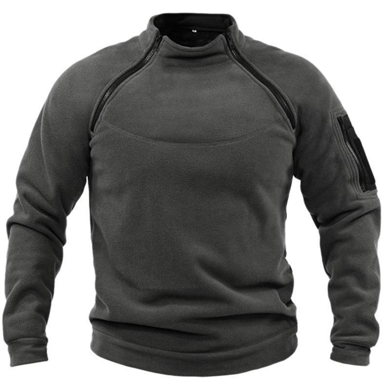 🧔‍♂️【S-4XL】Męski, ciepły T-shirt outdoorowy na jesień i zimę z długimi rękawami-3776011
