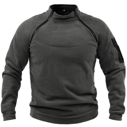 🧔‍♂️【S-4XL】Męski, ciepły T-shirt outdoorowy na jesień i zimę z długimi rękawami-3776011