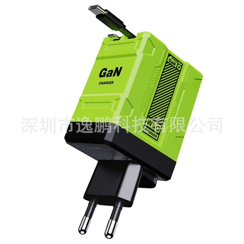 120W GaN brzi 2-u-1 punjač, kompatibilan s iPhoneom, mobilnim telefonima i tabletima