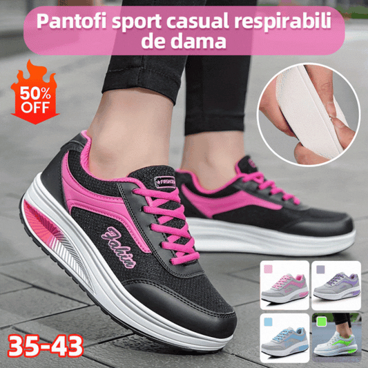 🔥【50% zniżki】👟 Modne i oddychające damskie buty sportowe casualowe, rozmiary 35-43