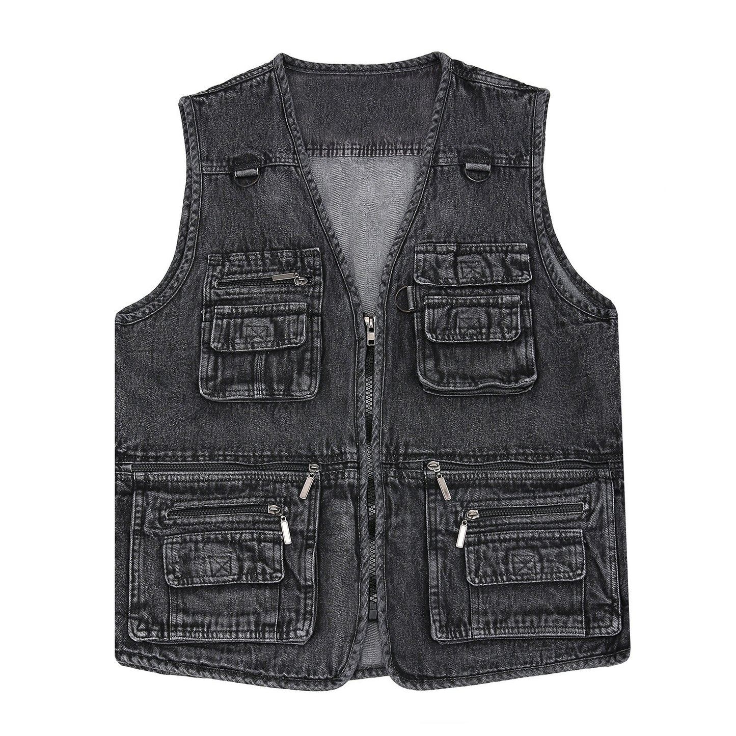 🔥50% OFF【XL-7XL】2025 Męska kamizelka dżinsowa z wieloma kieszeniami
