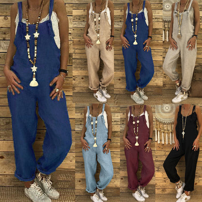 💖👖[Gorąca wyprzedaż] 🌸 [S-5XL] 2025 nowe modne luźne duże kombinezony jednoczęściowe spodnie jeansowe