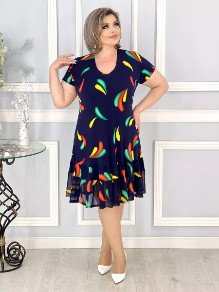 🌈【S-5XL】👗2024 Nowa, oddychająca spódnica z kwiatowym nadrukiem--3682675
