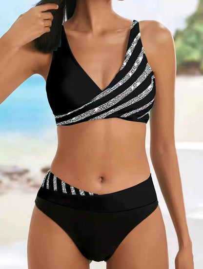 👙【40-100 kg, rozmiary S-3XL】👙Nowy damski zestaw stroju kąpielowego z nadrukiem 2026