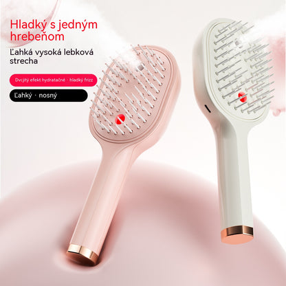 💖💨Češalj s funkcijom prskanja jednim gumbom koji učinkovito sprječava zapetljavanje kose.