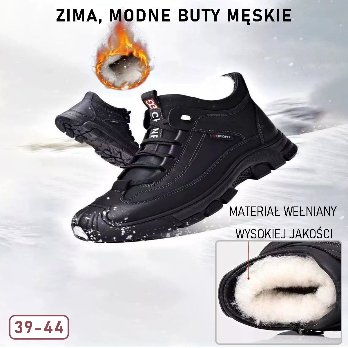 🔥2024 Jesienno-zimowe męskie zagęszczone aksamitne ciepłe buty Wysokie buty z prawdziwej skóry 3796747