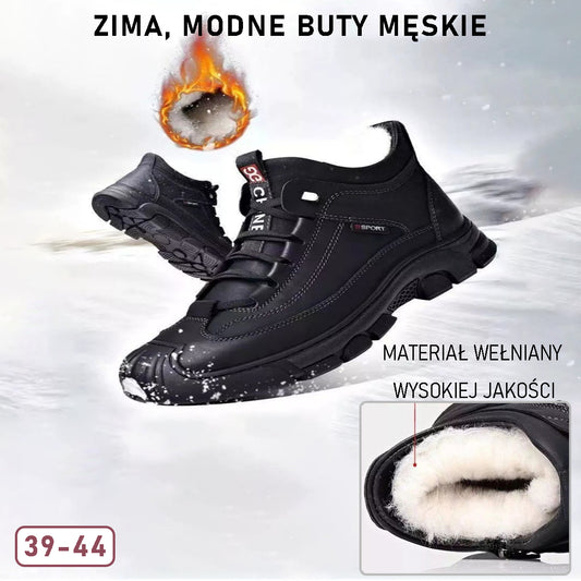 🔥2024 Jesienno-zimowe męskie zagęszczone aksamitne ciepłe buty Wysokie buty z prawdziwej skóry 3796747