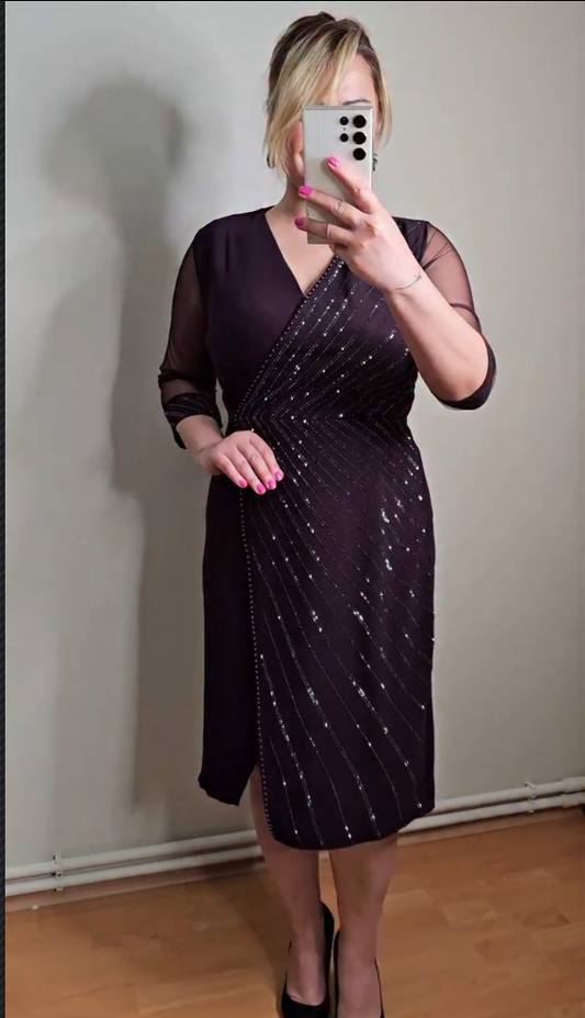 【S-5XL】Nowa modna i elegancka sukienka-3894967