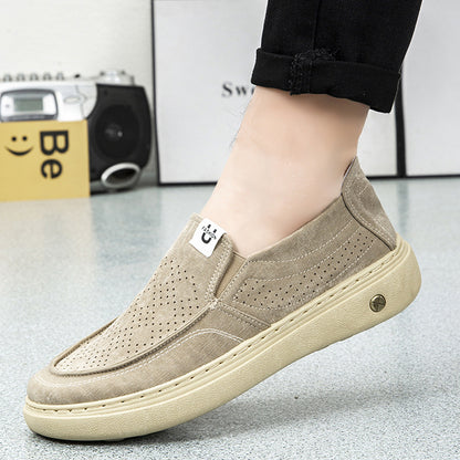 👞 Muške prozračne poslovne platnene cipele ✅ Sprječava neugodne mirise ✅ Mekani potplat ✅ Elegantne i svestrane