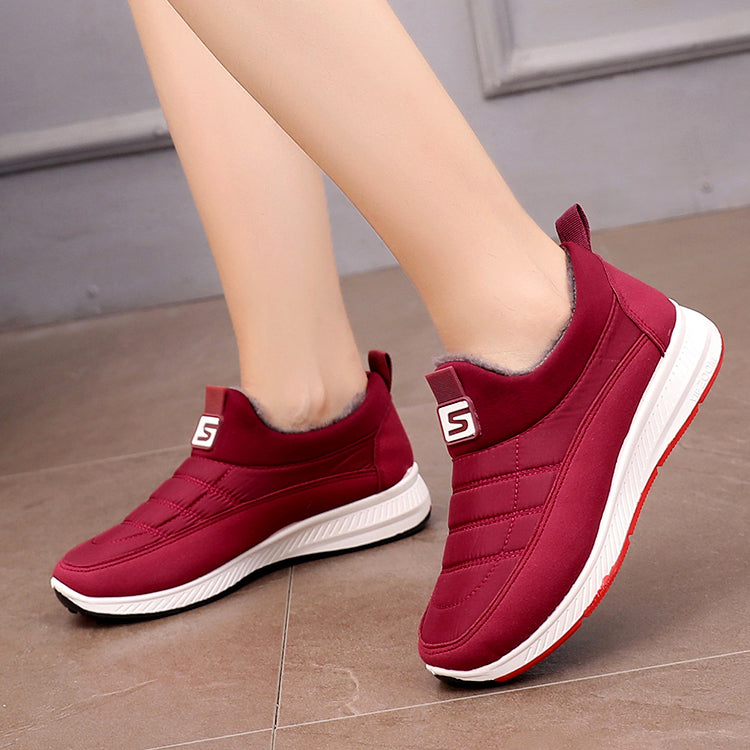 🔥【36-41】Wodoodporne, bawełniane buty, antypoślizgowe, pogrubione śniegowce, śniegowce 3833289