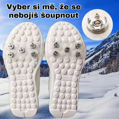 👴🚶🏔️Kupite 1, dobite 1 gratis🔥Nevidne rokavice z derezami s petimi zobmi, protizdrsne, primerne za pohodništvo in alpinizem po snegu