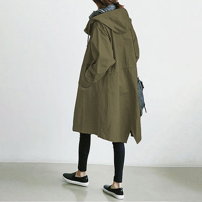 🧥 【S-5XL】 2024 nowa, jesienna, długa, swobodna wiatrówka w dużych rozmiarach, modna i elegancka-3756866