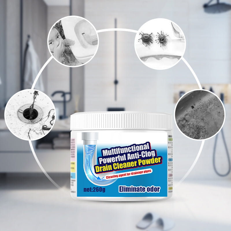 🚿💨✨【Oferta 50% taniej】Wielofunkcyjny, skuteczny proszek do czyszczenia rur odpływowych, zapobiega zatorom ✨🔥