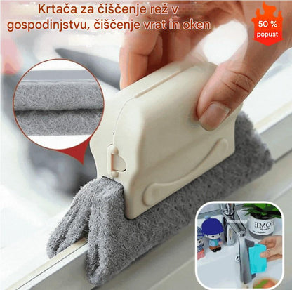 💦3 čistilne krtače + 1 brezplačna [lopata in krtača]💥Krtača za čiščenje rež v gospodinjstvu, za čiščenje vrat in oken