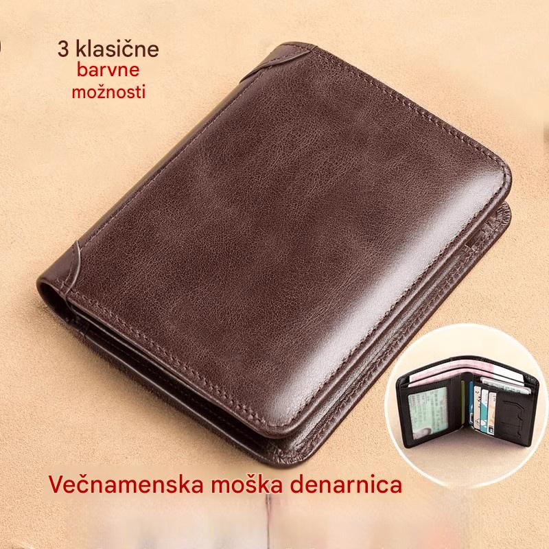 👝✨ Novi muški novčanik od prave kože sa zaštitom od krađe