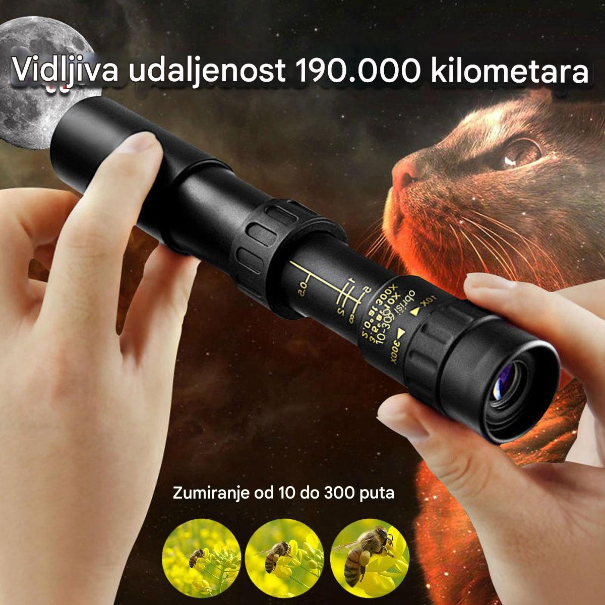 🔥🔥Visoka kvaliteta, super niska cijena🔥Monokularni teleskop visoke rezolucije, povećanje 10-300x