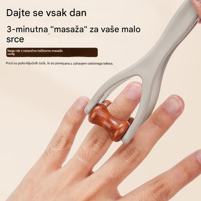 🌿Masažer za prste iz masivnega lesa: Valjčki iz naravnega lesa pomagajo odblokirati meridiane sklepov in lajšajo utrujenost rok. 🌿