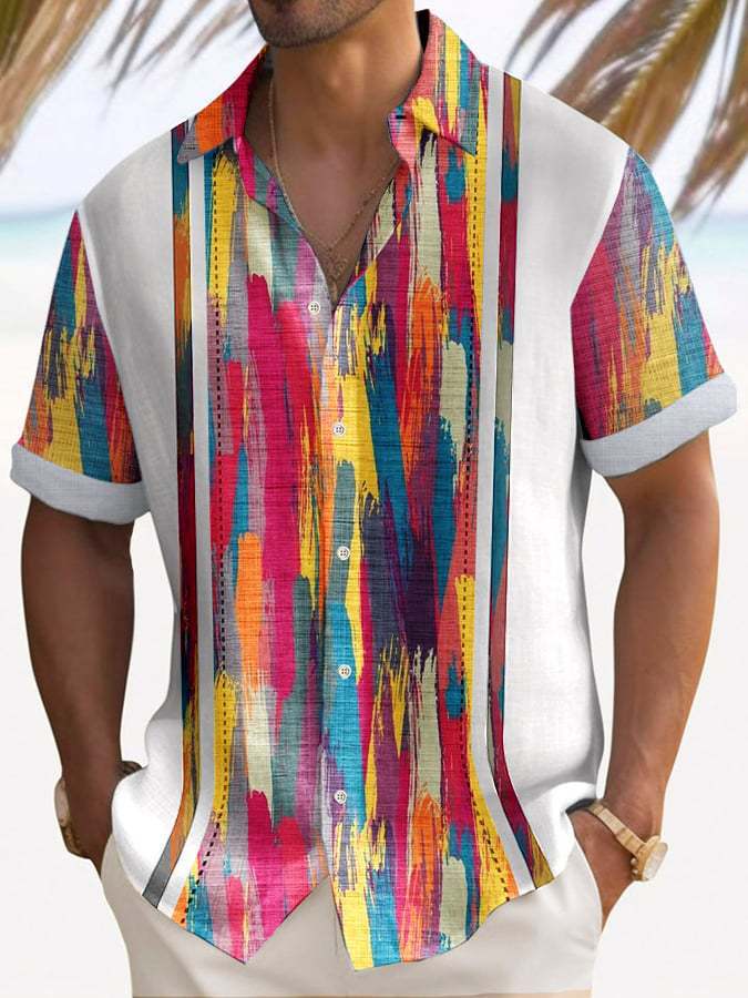 【Promocja ograniczona czasowo -50%】👕 Nowa kolekcja 2025 duże rozmiary męskich koszul z nadrukiem