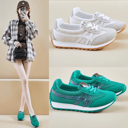 🔥🍂【35-40】👟💁‍♀️Nowe modele na jesień 2024: modne, przewiewne sneakersy na grubej podeszwie--3728321