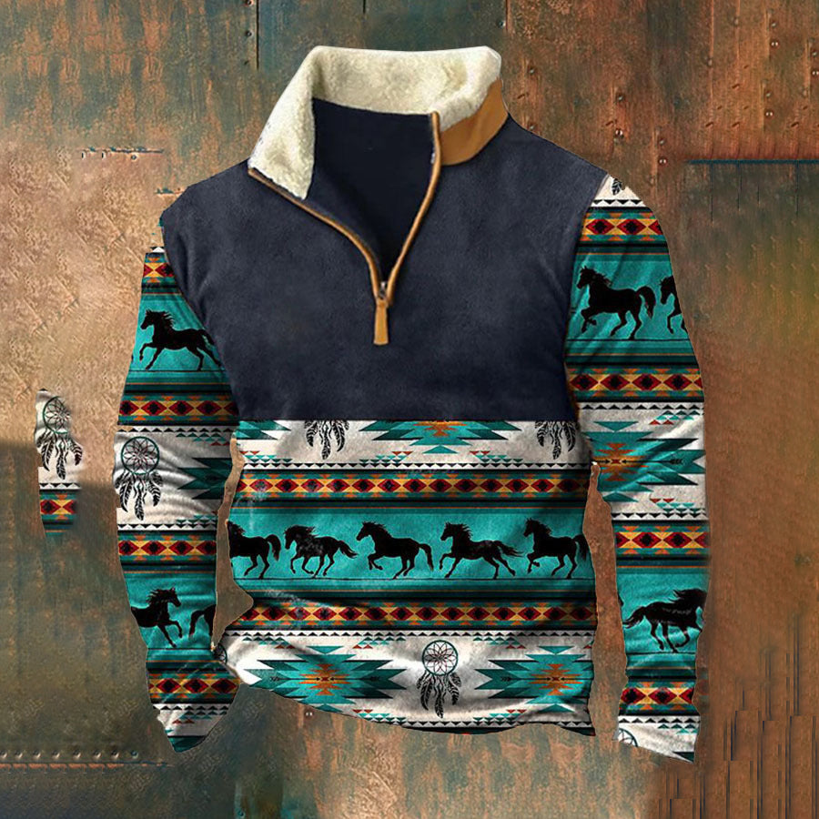 👕【35% POPUST】【S-4XL】2025 Jesensko-zimski muški moderan, topli džemper s dugim rukavom i 3D printom