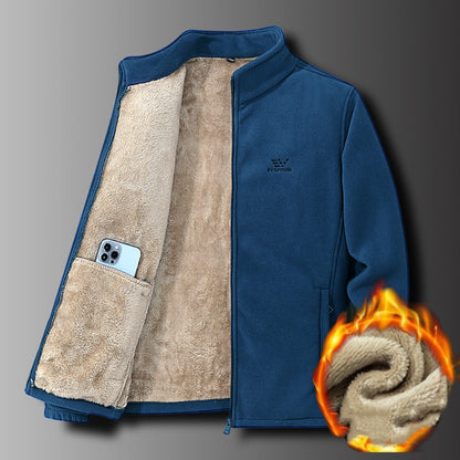 【M-5XL】Jesenska in zimska podložena in odebeljena topla ohlapna jakna moška moška oblačila