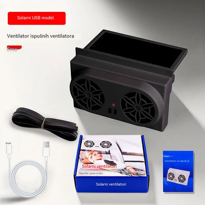 50% POPUSTA 🌀 Ventilator za automobil na solarni pogon