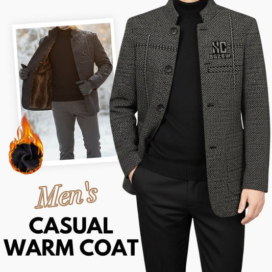 🧥 60% ZNIŻKI! 🔥 Męski zimowy płaszcz 3D – gruby i wiatroszczelny, idealny na chłodne dni na świeżym powietrzu ❄️✨【40-90kg】