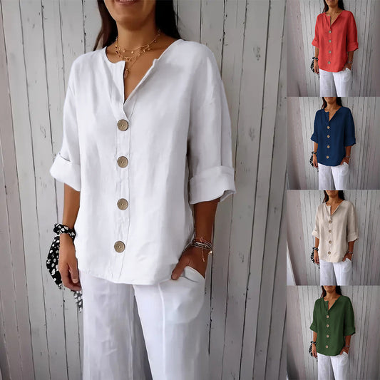 🔥👚【50% zniżki】💖🛒【S-2XL】2025 nowe modne letnie damskie topy z krótkim rękawem T-shirty, czysta bawełna, oddychające, wygodne