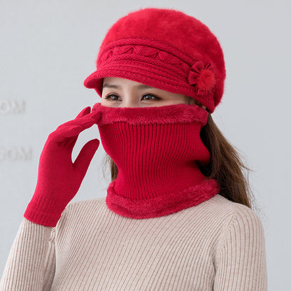 💥 50% OFF-【Czapki+Szalik+Rękawiczki】 Stylowa czapka pluszowa na jesień i zimę 3808947