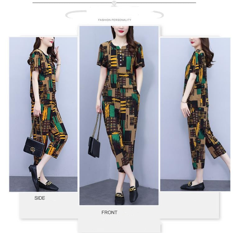 🔥Wyprzedaż specjalna【L-5XL】2025 modna odzież damska casual ✅luźny zestaw dwuczęściowy ✅świeży i wygodny ✅lekki i łatwy do noszenia