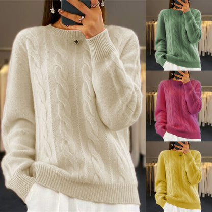 🔥✨【Podzimní nový styl】【S-2XL】2025 Jednobarevný vysoce kvalitní, měkký a pohodlný vlněný svetr.