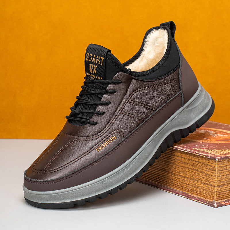 ⛄🔥【39-45】Moški zimski športni čevlji za prosti čas iz pravega usnja, vodoodporni, mehak podplat in žamet, novi modeli