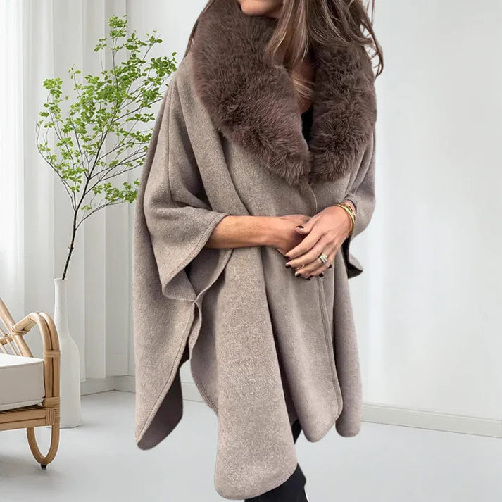 🔥【50% OFF】 🧥 Zimowy damski płaszcz z kołnierzem futrzanym, pogrubiony i ciepły 3826497