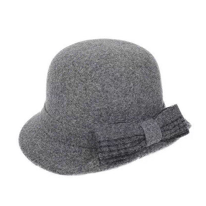 💥50% ZNIŻKI💥 Jesienno-zimowy kapelusz damski z czystej wełny filcowej--3816996