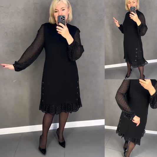 💖💖【S-5XL】🍁🍂Wysokiej jakości modna sukienka w nowym stylu 3803484