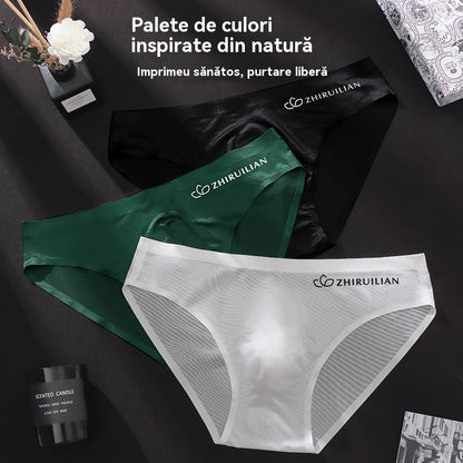 🔥【50% OFF】🩲【5 sztuk】Oddychające majtki męskie z jedwabiu lodowego (45-100 kg)