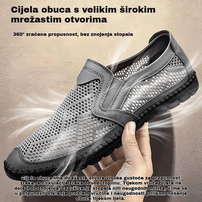 【⚡Veliko sniženje! −37 €】Moderne prozračne muške mrežaste cipele丨Slip-on丨Lagane i protuklizne