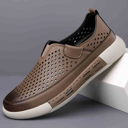 Oferta limitowana💥【39-44】Letnie męskie buty skórzane z miękką podeszwą