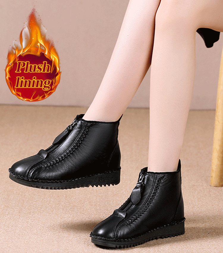 🔥【Časovo obmedzený výpredaj】🔥【35-42】Jesenné a zimné dámske čižmy s mäkkou podrážkou, zipsom, módne a pohodlné