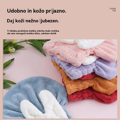 🔥Kupi enega, drugega dobiš brezplačno🔥🎀🛀Vetroodporna, hitro sušeča, super vpojna kapica za šampon😍